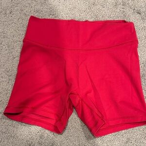 Fleo Women's Red High-Waisted Shorts